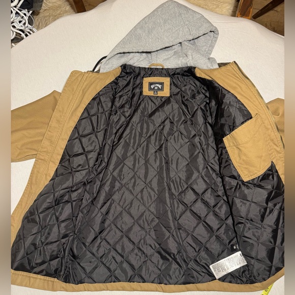 Billabong Men’s tan canvas jacket, men’s size large - Picture 11 of 14